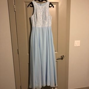 Azazie floor length dress